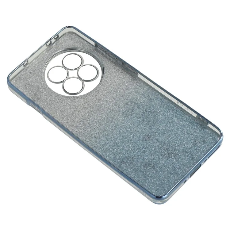 Coque KADEM pour OnePlus Ace 5 5G / 13R 5G avec motif floral en TPU dégradé et lanières - Bleu