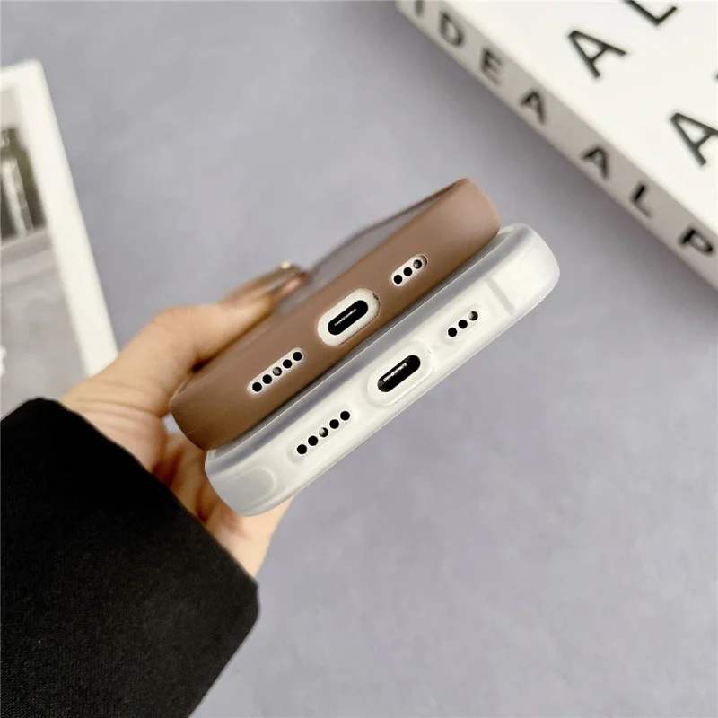 For iPhone 16 Pro Max Case Compatible with MagSafe TPU + Acrylic Phone Back Cover Diamond Texture - Grey