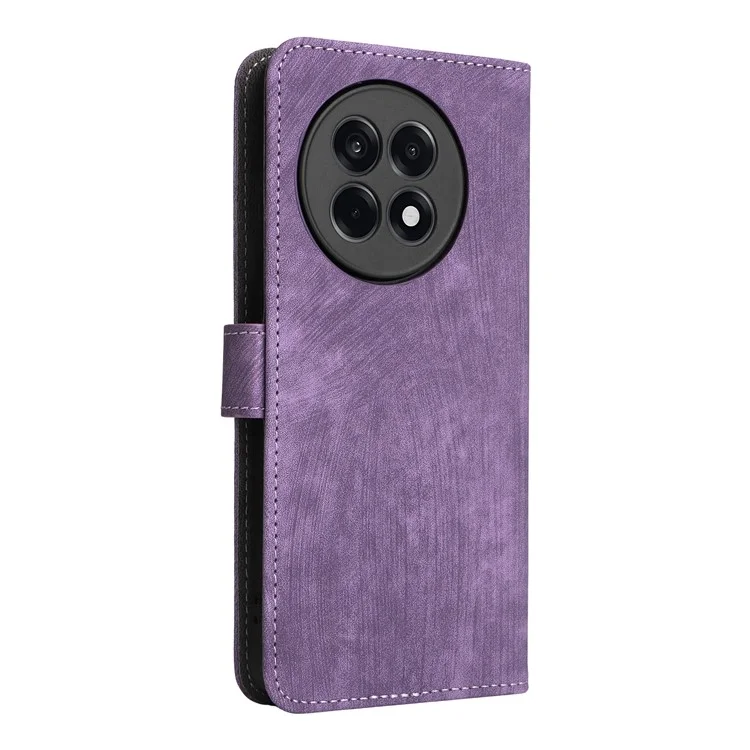 Étui portefeuille pour OnePlus Ace 5 5G / Ace 5 Pro 5G / 13R 5G avec protection RFID en cuir PU avec support et fenêtre - Violet