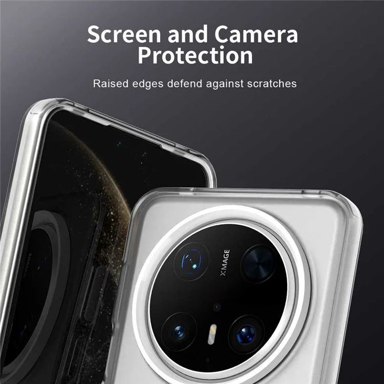 Coque pour Huawei Mate 70 Pro / 70 Pro+ PC+TPU+PET mat anti-chute - Blanc