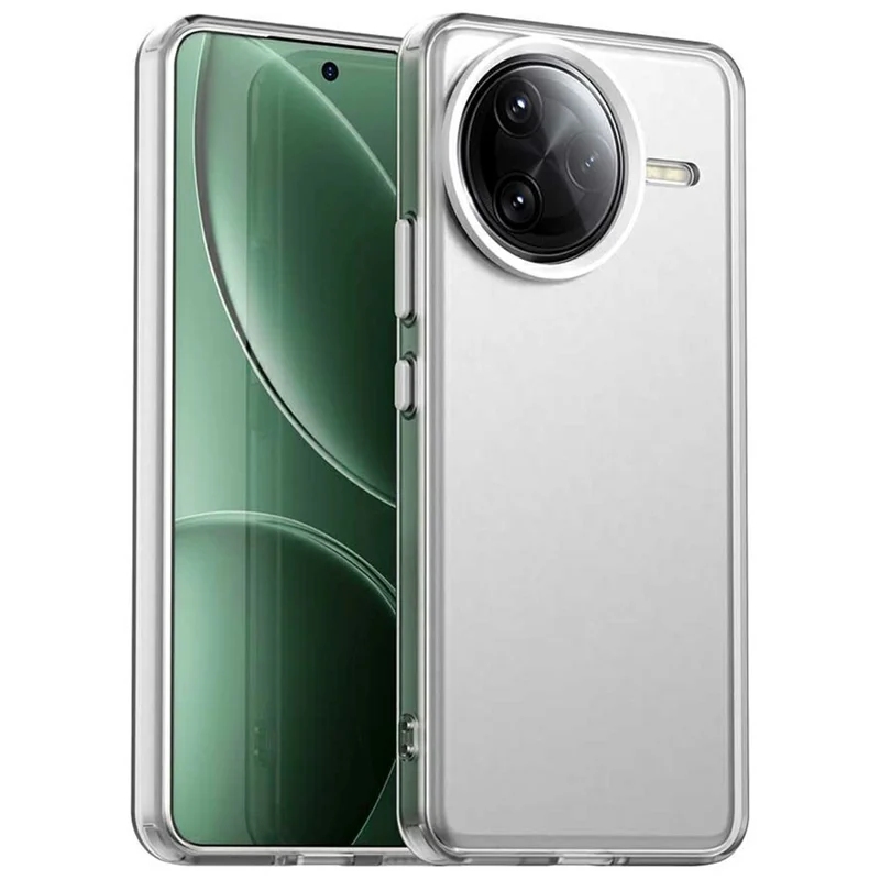 För Xiaomi Poco F7 Ultra 5G / Redmi K80 Pro 5G Skal PC+TPU+PET Matt Anti-fall Telefonbaklås - Vit