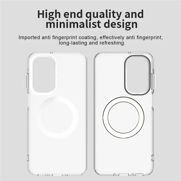 Custodia per Samsung Galaxy A26 5G compatibile con MagSafe, cover posteriore ibrida anti-caduta - Bianco
