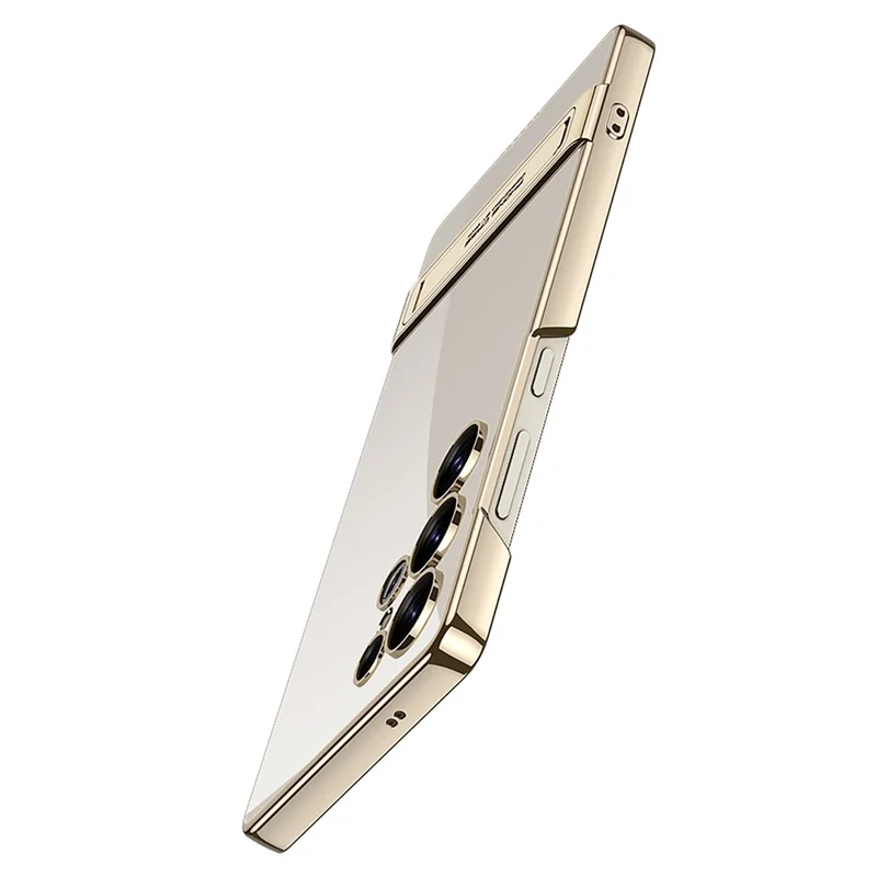 GKK For Samsung Galaxy S25 Ultra Case with Kickstand Hard PC Phone Back Cover - Black