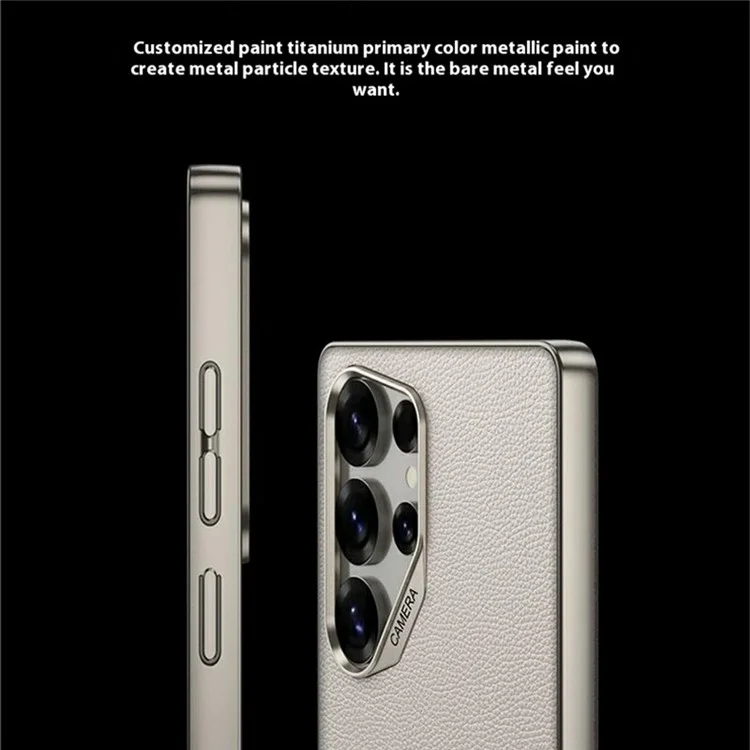 GKK Hybrid-PU-Handyhülle für Samsung Galaxy S23 Ultra, Titanium Grey