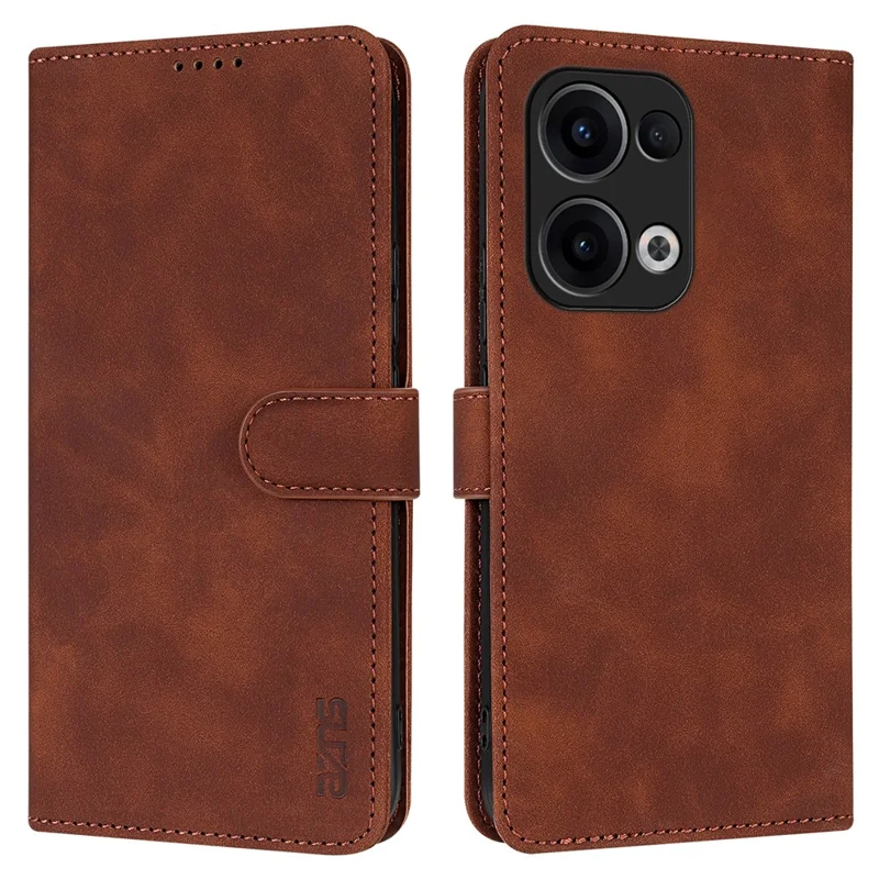 AZNS For Oppo Reno13 5G (Global) Case PU Leather Wallet Phone Cover - Brown