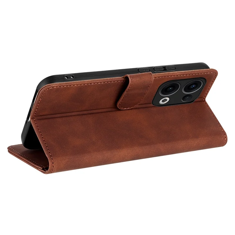 AZNS For Oppo Reno13 5G (Global) Case PU Leather Wallet Phone Cover - Brown