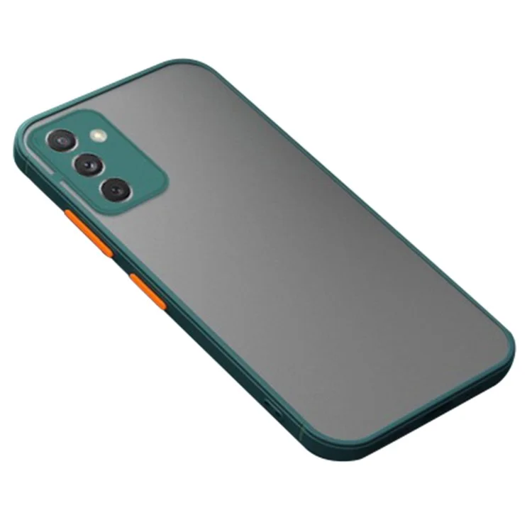 For Samsung Galaxy A16 5G  /  4G Case TPU + PC Matte Anti Drop Phone Back Cover - Midnight Green
