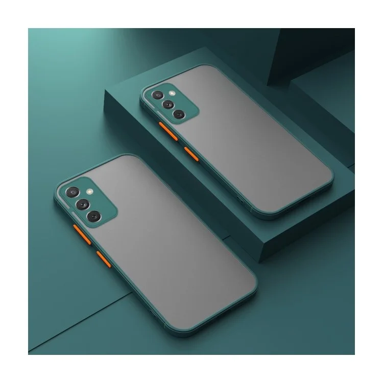 For Samsung Galaxy A16 5G  /  4G Case TPU + PC Matte Anti Drop Phone Back Cover - Midnight Green