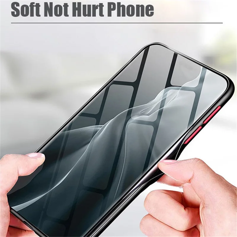 For Samsung Galaxy A35 5G Case TPU + PC Matte Anti Drop Phone Back Cover - Black