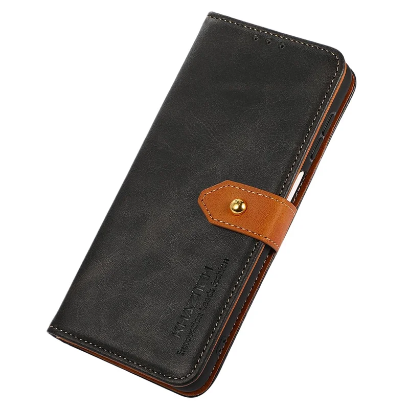 KHAZNEH For Xiaomi Redmi Note 14 Pro 4G Wallet Phone Case Stand Leather Flip Cover - Black