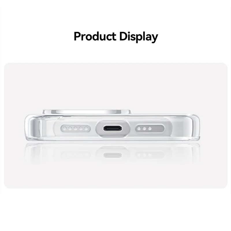 PYNANA PN-15G4 For iPhone 15 Pro Max Kickstand Cover Compatible with MagSafe PC + TPU Case - White