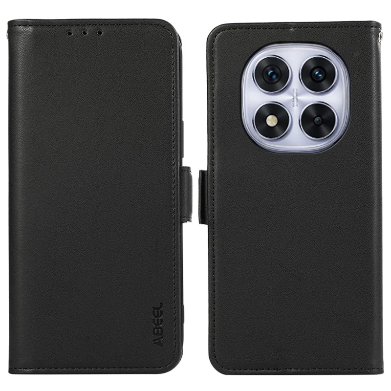 ABEEL Para Xiaomi Redmi Note 14 Pro 5G Capa de Couro com Carteira Bloqueadora de RFID - Preto