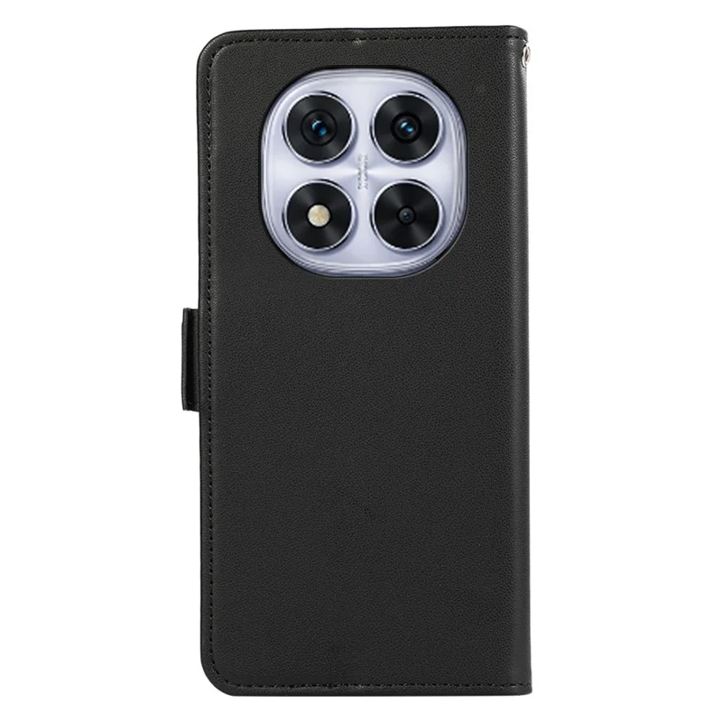 ABEEL Para Xiaomi Redmi Note 14 Pro 5G Capa de Couro com Carteira Bloqueadora de RFID - Preto