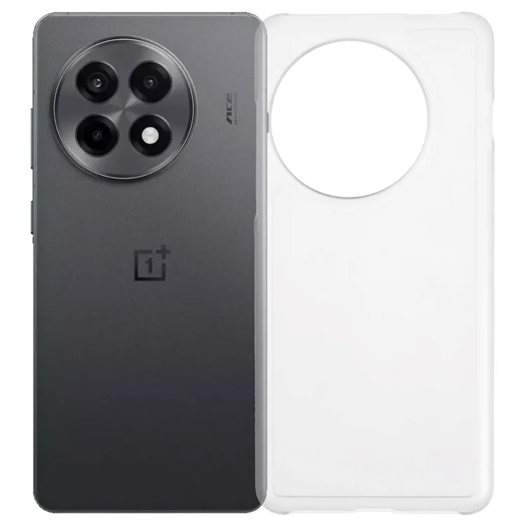 For OnePlus 13R 5G / Ace 5 5G / Ace 5 Pro 5G Case Hard PC Frosted Minimalist Phone Cover - Transparent