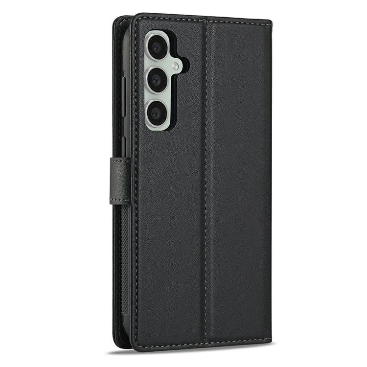 LC.IMEEKE L2 Serie per Samsung Galaxy A56 5G Custodia in pelle PU Portafoglio Staccabile Custodia magnetica per telefono - Nero