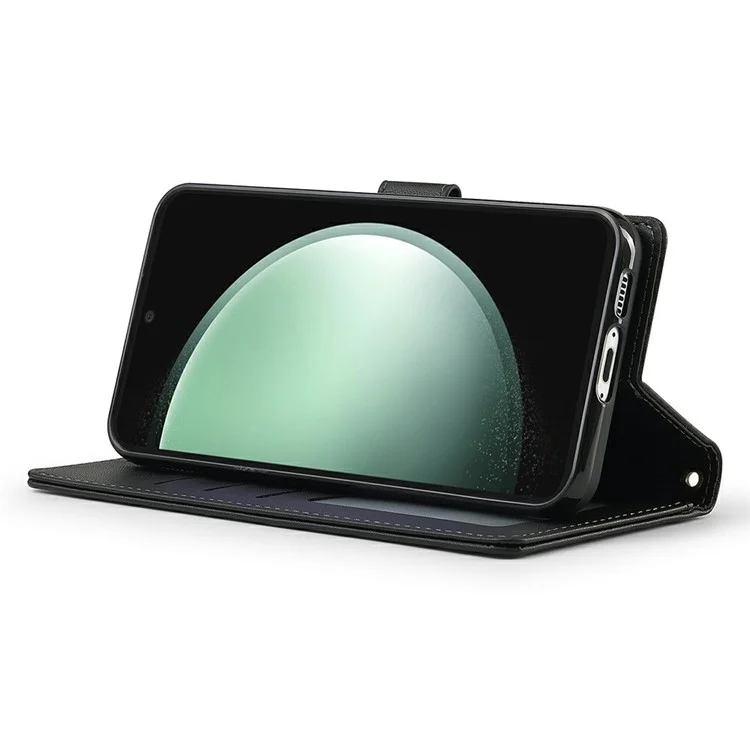 LC.IMEEKE L2 Serie per Samsung Galaxy A56 5G Custodia in pelle PU Portafoglio Staccabile Custodia magnetica per telefono - Nero