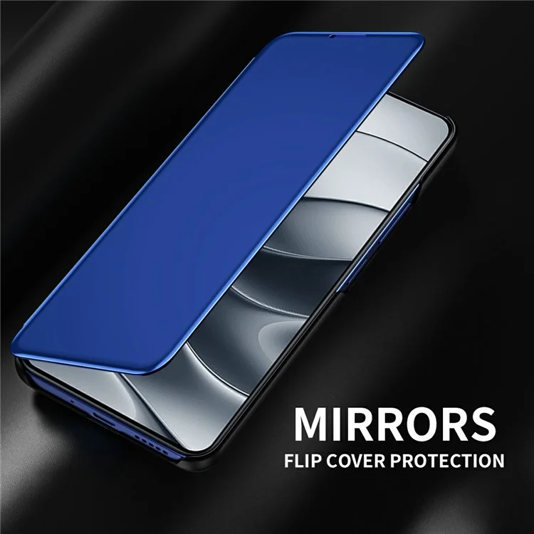 Für Xiaomi Redmi Note 14 5G Hülle Sichtfenster Ständer Leder Flip Handyhülle - Schwarz