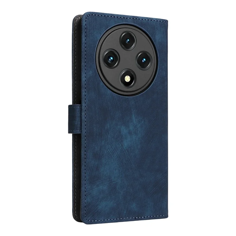 For Umidigi G100 Wallet Case RFID Blocking PU Leather Cover Stand View - Blue