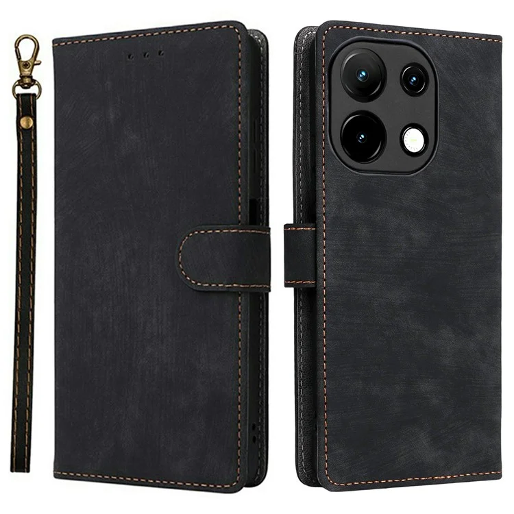 Für Umidigi Note 100 Brieftasche Hülle RFID-blockierender PU-Leder-Ständer-Ansicht - Schwarz