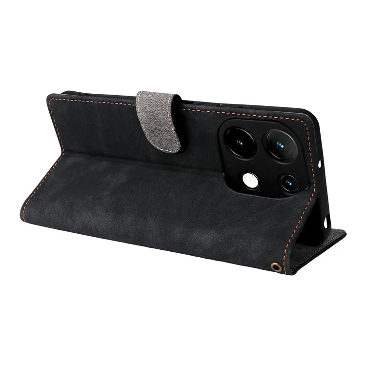 Für Umidigi Note 100 Brieftasche Hülle RFID-blockierender PU-Leder-Ständer-Ansicht - Schwarz