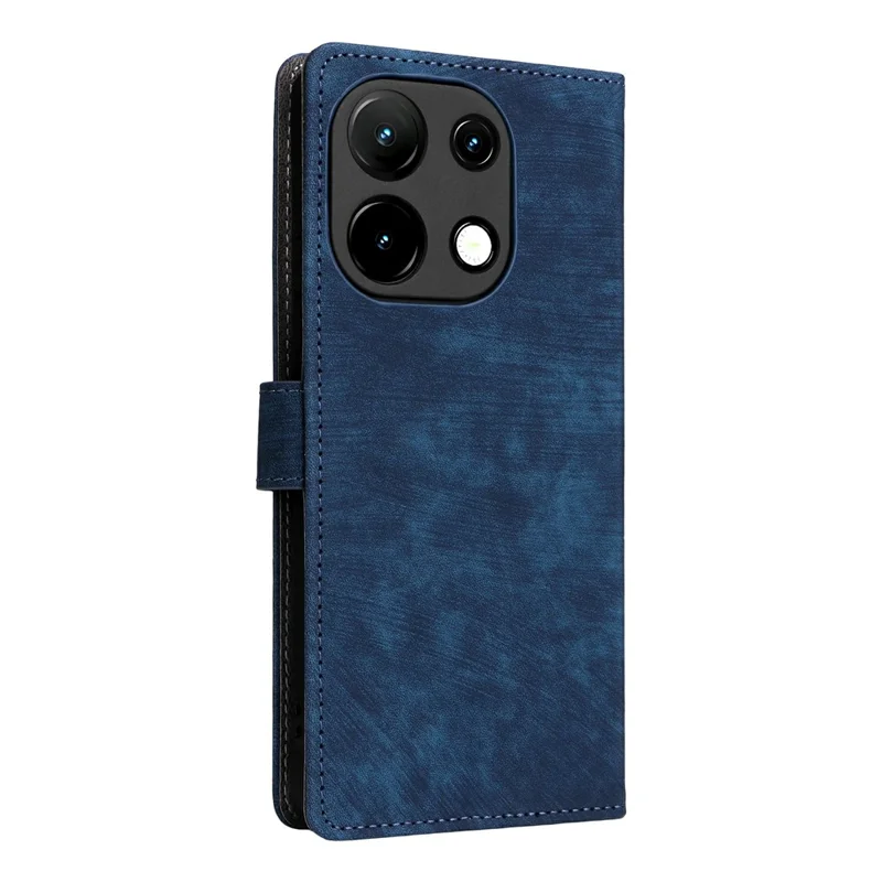 For Umidigi Note 100 Wallet Case RFID Blocking PU Leather Cover Stand View - Blue