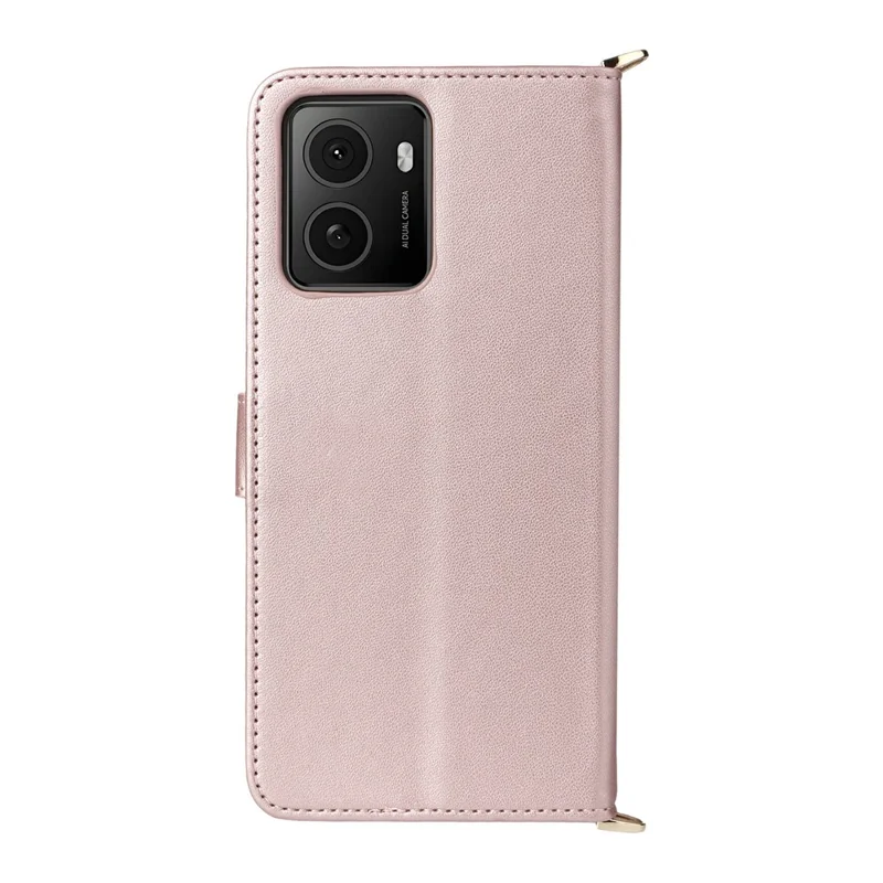 Wallet Phone Case for HMD Pulse Pro / Pulse+ / Pulse Leather Phone Cover with Shoulder / Wrist Strap - Pink