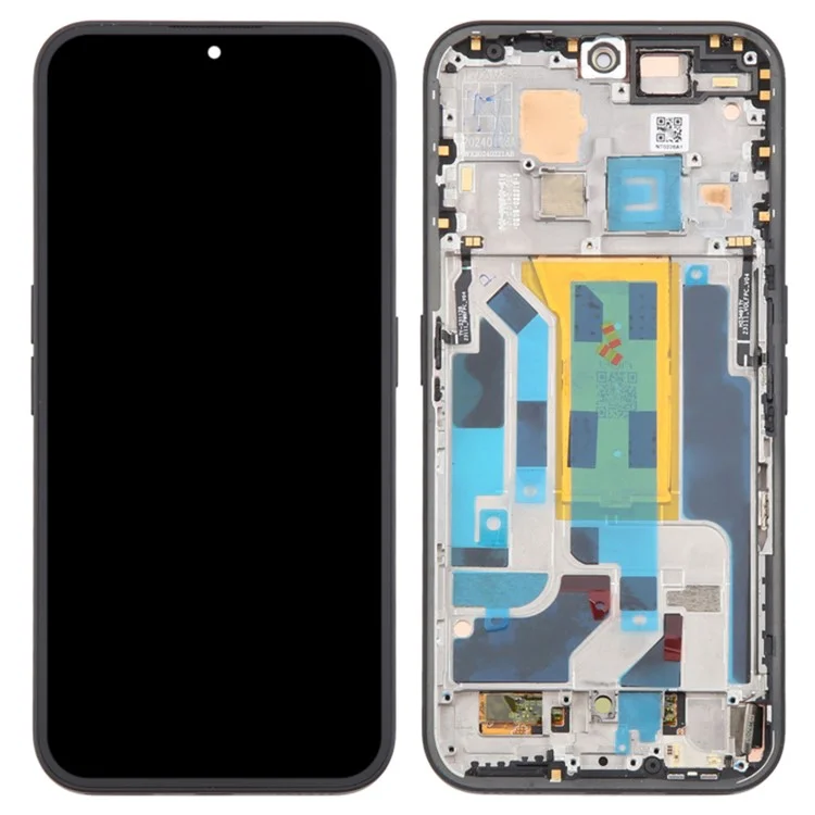 For Nothing Phone (2a) A142 OEM Grade S OLED Screen and Digitizer Assembly + Frame (Without Logo) - Black