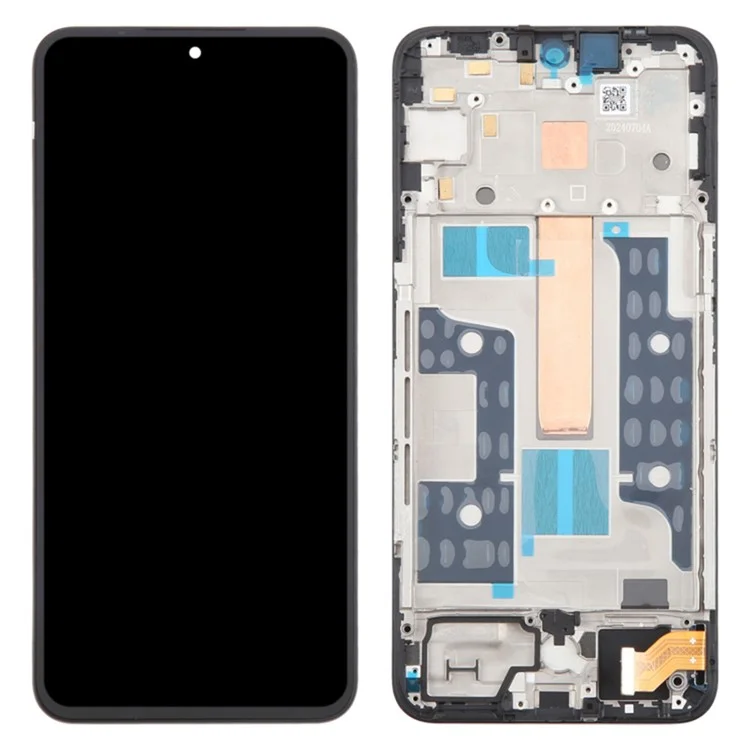 Für Nothing CMF Phone 1 OEM-Klasse S OLED-Bildschirm und Digitizer-Baugruppe + Rahmen (ohne Logo) - Weiß