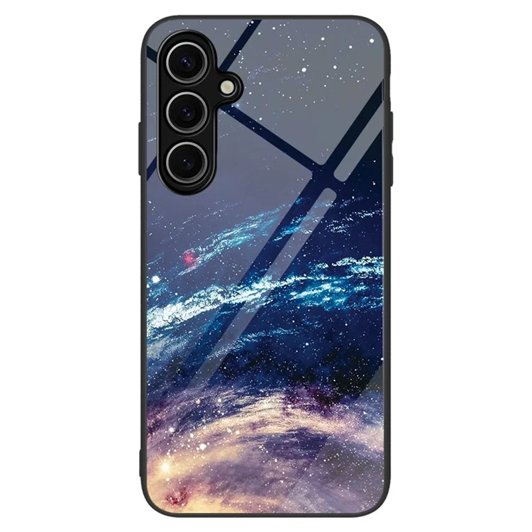 For Samsung Galaxy A26 5G Case Tempered Glass + PC + TPU Phone Protector Pattern Printing - The Milky Way