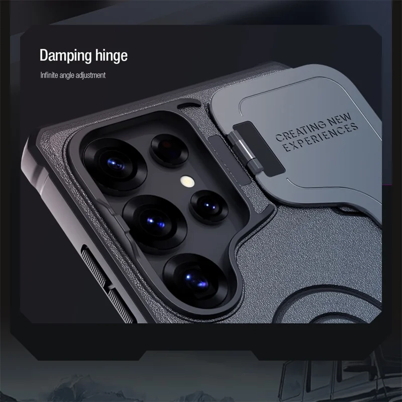 NILLKIN Camshield Armor Prop Case for Samsung Galaxy S25 Ultra Camera Lid PC + TPU Cover - Blue