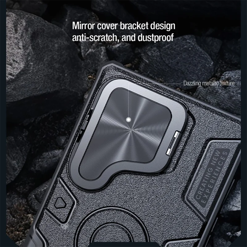 NILLKIN Camshield Armor Prop Case for Samsung Galaxy S25 Ultra Camera Lid PC + TPU Cover - Blue