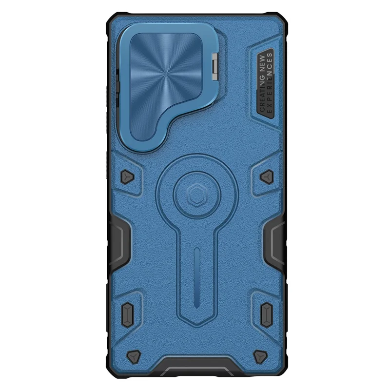 NILLKIN Camshield Armor Prop Case for Samsung Galaxy S25 Ultra Camera Lid PC + TPU Cover - Blue