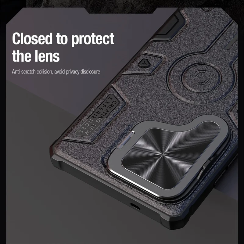 NILLKIN Camshield Armor Prop Case for Samsung Galaxy S25 Ultra Camera Lid PC + TPU Cover - Blue