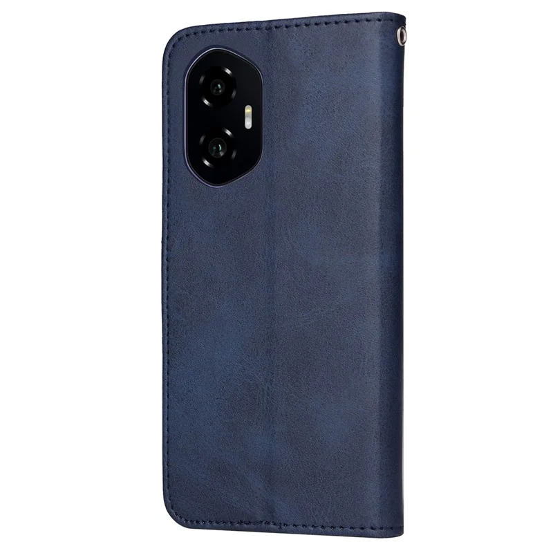 For Honor 300 Case Wallet PU Leather Folio Flip Phone Cover - Blue