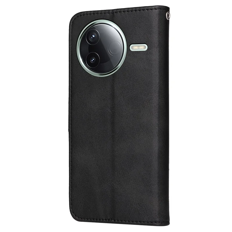 For Xiaomi Poco F7 Pro 5G / Redmi K80 5G Case Wallet PU Leather Folio Flip Phone Cover - Black