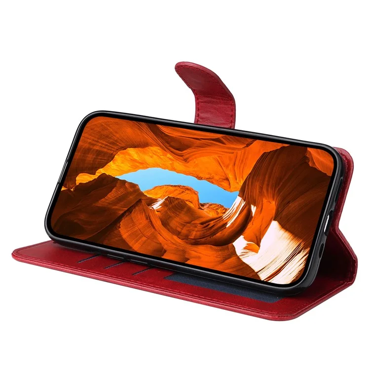 For Realme GT 7 Pro 5G Case Wallet PU Leather Folio Flip Phone Cover - Red