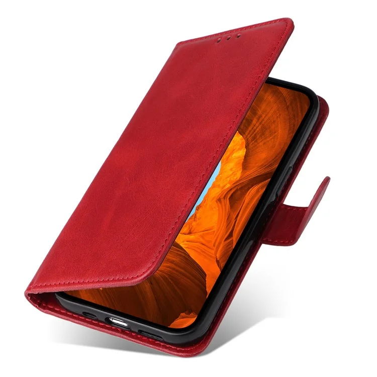 For Realme GT 7 Pro 5G Case Wallet PU Leather Folio Flip Phone Cover - Red