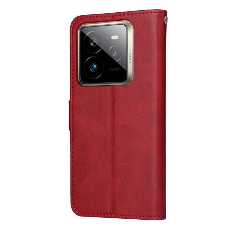 For Realme GT 7 Pro 5G Case Wallet PU Leather Folio Flip Phone Cover - Red