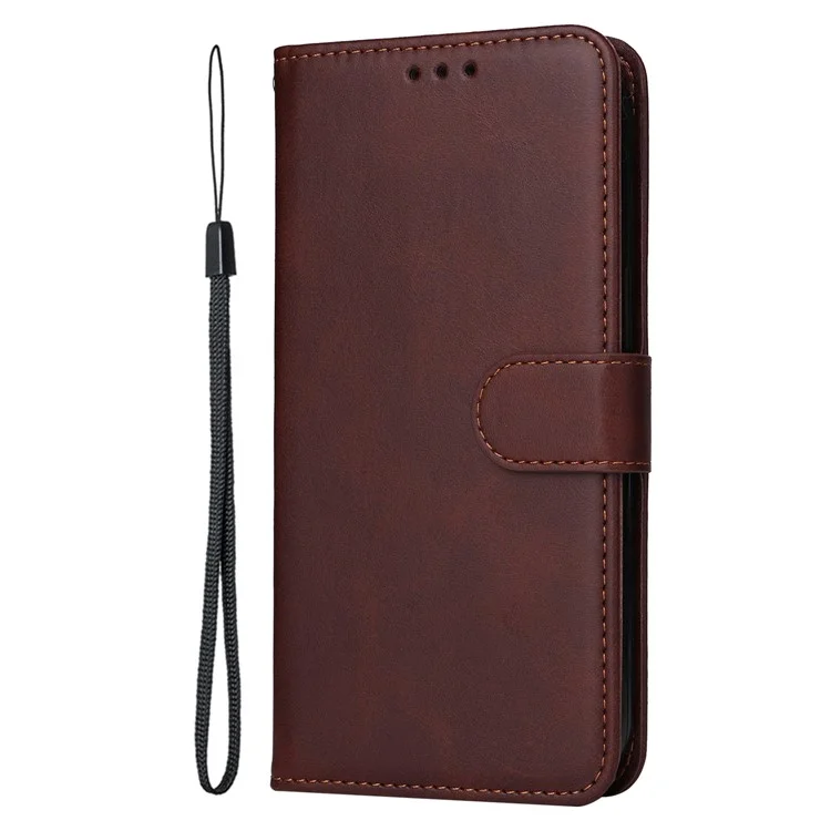 Custodia a portafoglio in pelle PU flip cover per Oppo Reno13 5G (versione globale) - Marrone