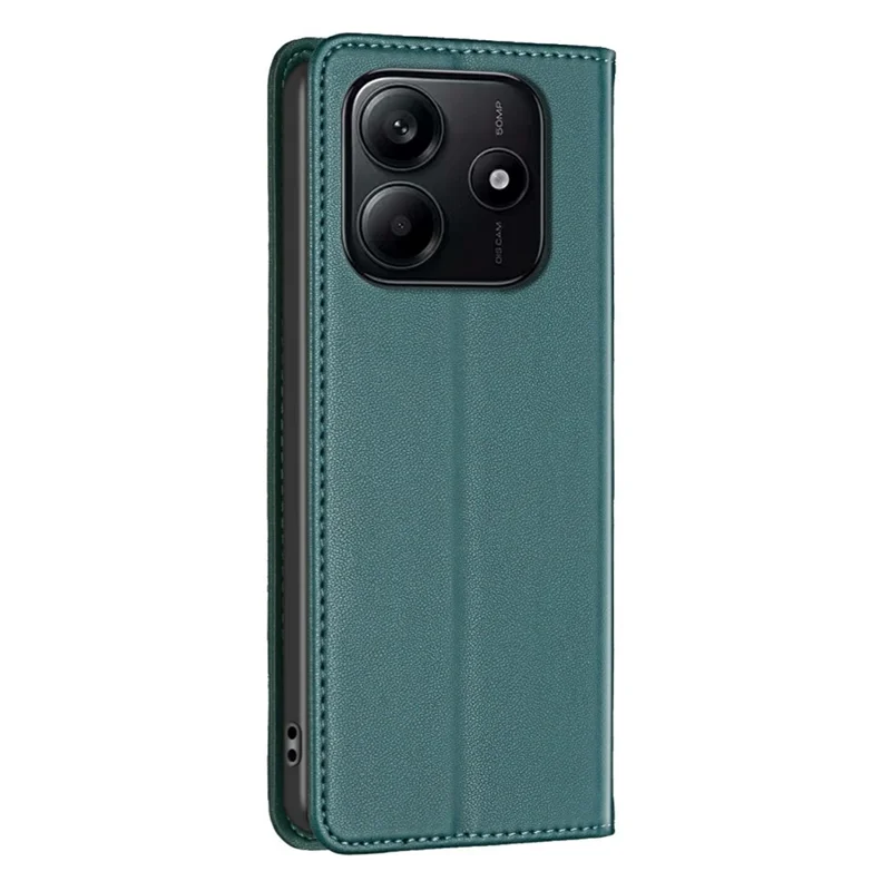 BINFEN COLOR BF18 Para Xiaomi Redmi Note 14 4G Capa de Couro com Slots para Cartões - Verde