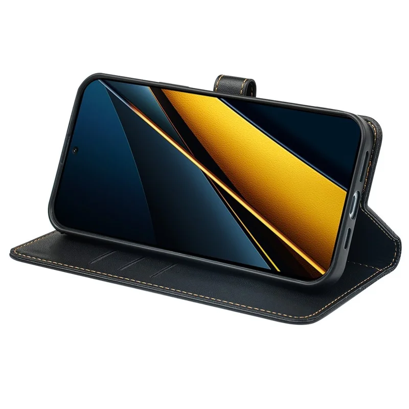 Custodia per Xiaomi Redmi Note 13 Pro+ 5G, cover in pelle con quadrifoglio, flip cover con supporto e portafoglio - Nero
