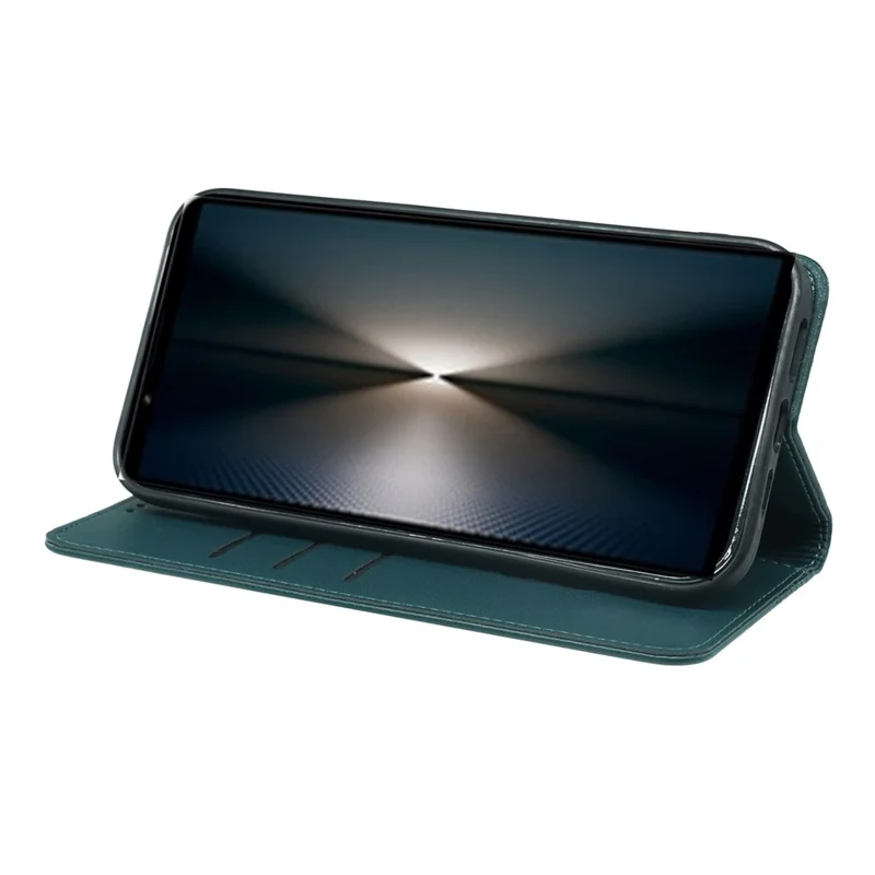 For Sony Xperia 1 V Case Four Leaf Clover Leather Flip Phone Cover Stand Wallet - Green