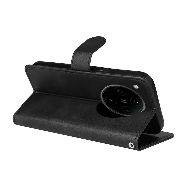 Custodia portafoglio per Motorola Moto G04 4G / G04s 4G / G24 4G / E14 4G Custodia in pelle per telefono - Nero