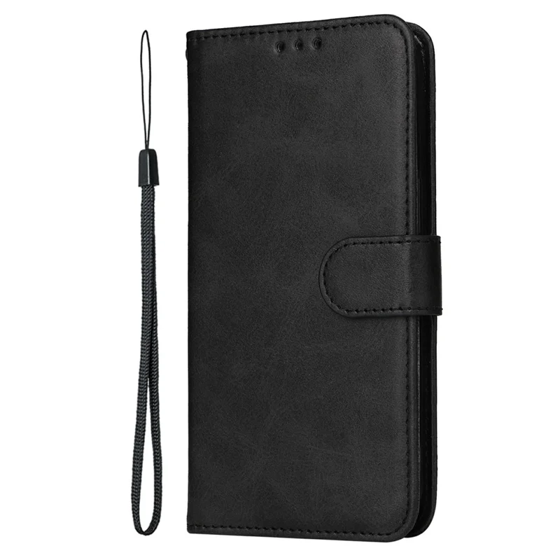 For Motorola Moto G35 5G Case Wallet PU Leather Folio Flip Phone Cover - Black