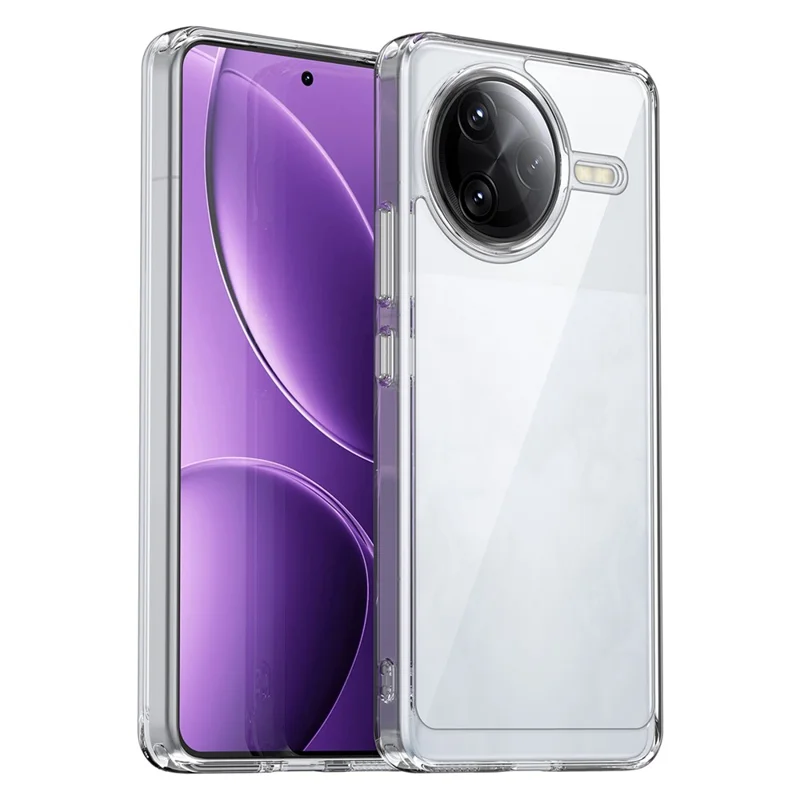 Capa para Xiaomi Redmi K80 Pro 5G da série MF da WANLONFENG, com cobertura de telefone de acrílico transparente em TPU e película de vidro temperado.