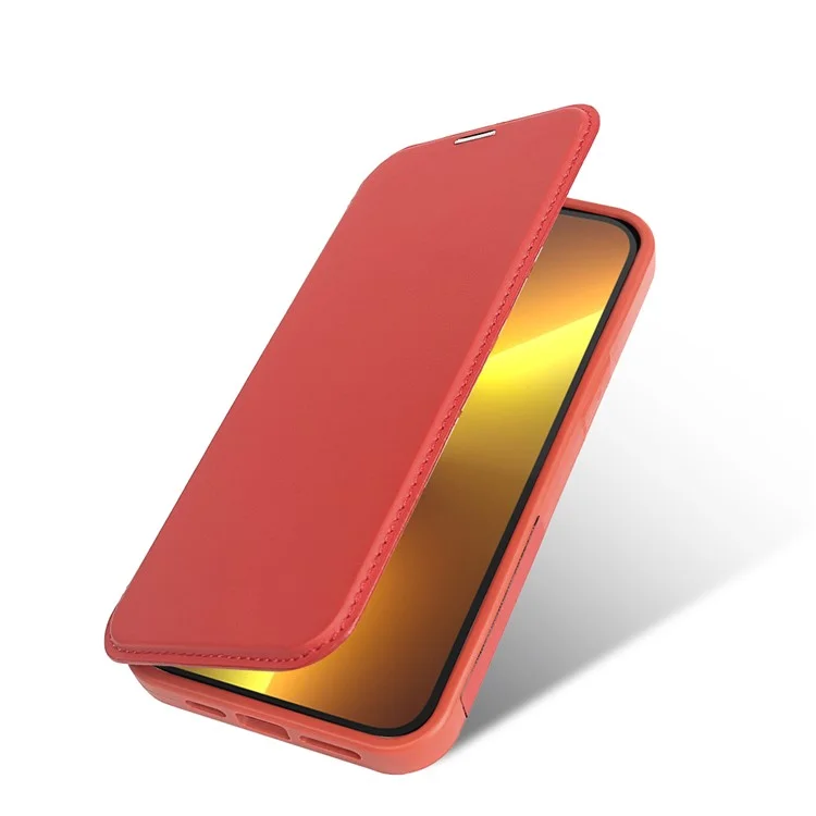 Für iPhone 13 Pro magnetische Hülle, RCS umweltfreundliche Handyhülle mit Ständer und RFID-Blockierung - Rot