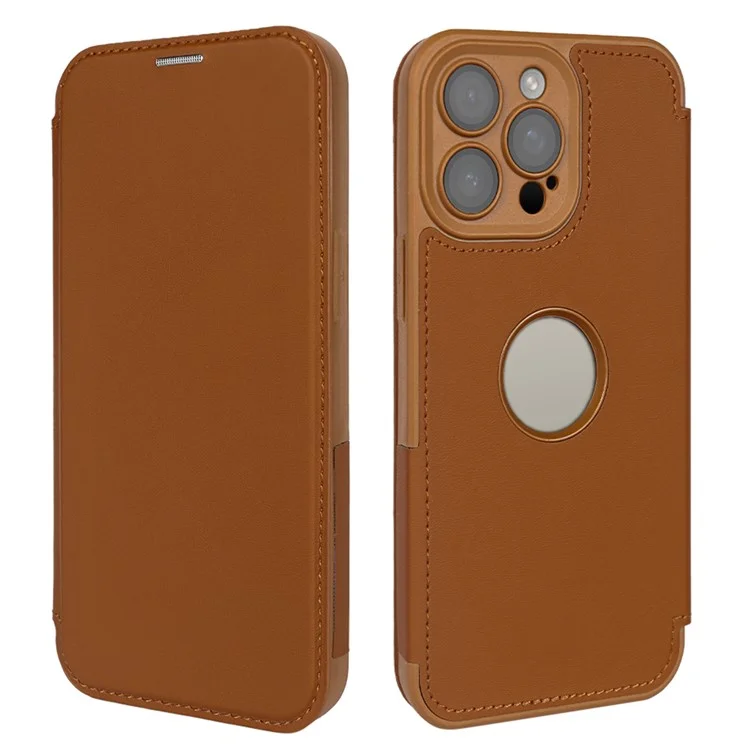 For iPhone 14 Pro Max Magnetic Case RCS Eco Friendly Phone Cover with RFID Blocking - Brown