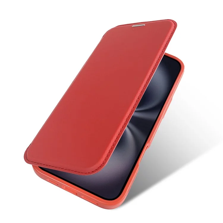 Für iPhone 16 Plus Magnetische Hülle RCS umweltfreundliche Handyhülle mit Ständer und RFID-Blocker - Rot