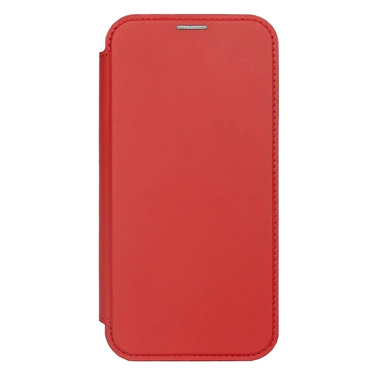 Capa magnética para iPhone 11, RCS, ecológica, com suporte, bloqueio RFID - Vermelha