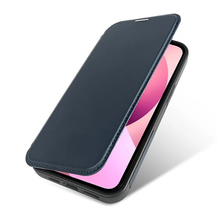 Capa magnética para iPhone 13 RCS, amiga do meio ambiente, com suporte, bloqueio RFID - Azul